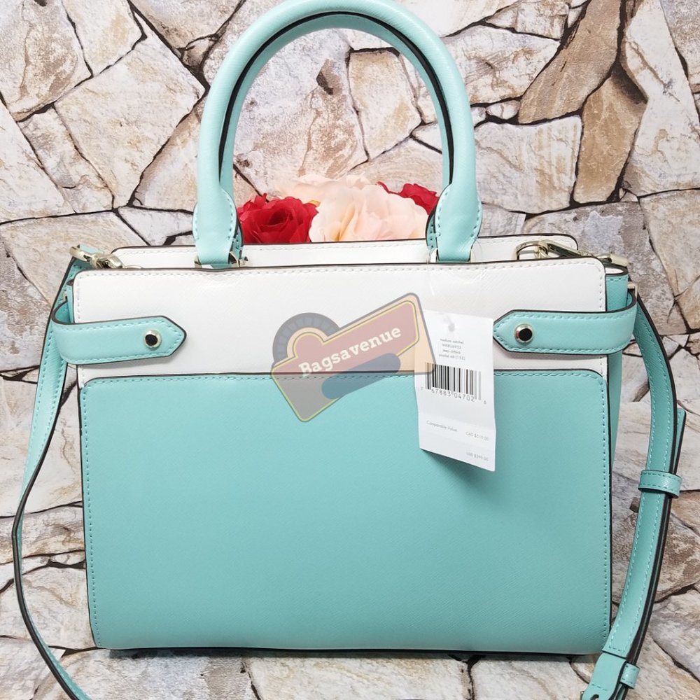 Medium Satchel Staci Poolside White Kate Spade - Picture 6 of 14
